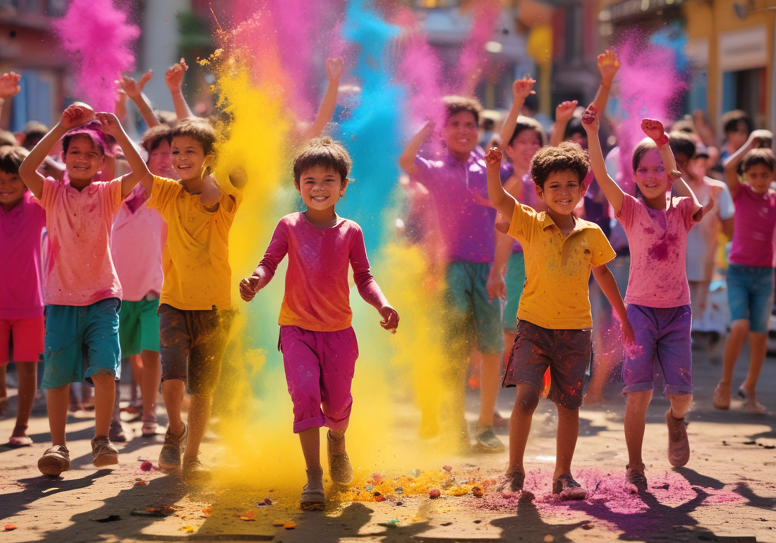 Unleash Fun with Kids Holi Wishes: Brighten Their Day