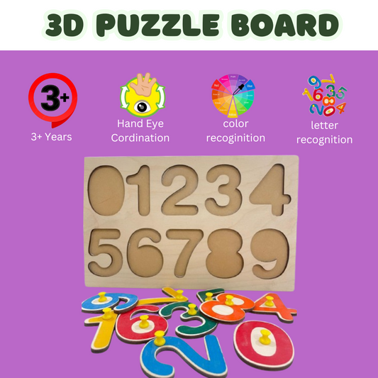 Count Puzzle – Number Knob & Peg Puzzle