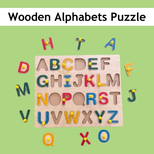 Knobs Alphabets Puzzle - ABC Learning Board