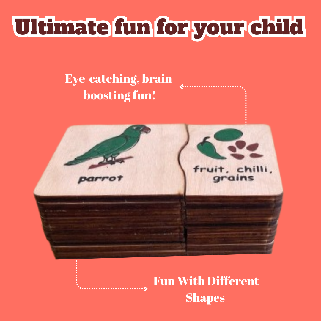 Who Eats What - Animal Food Matching Puzzle