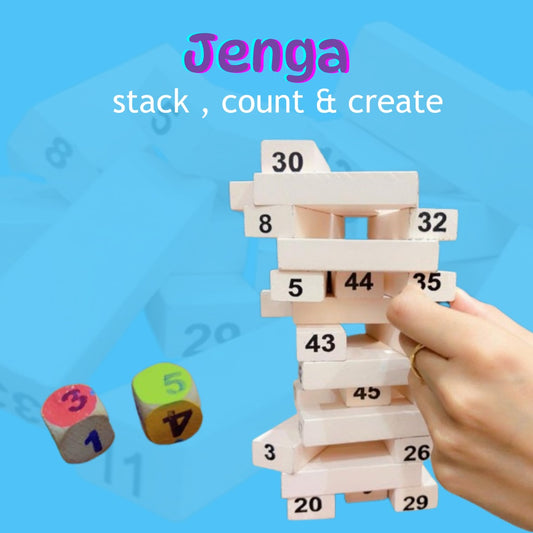 Jenga – Wooden Tumbling Tower Game