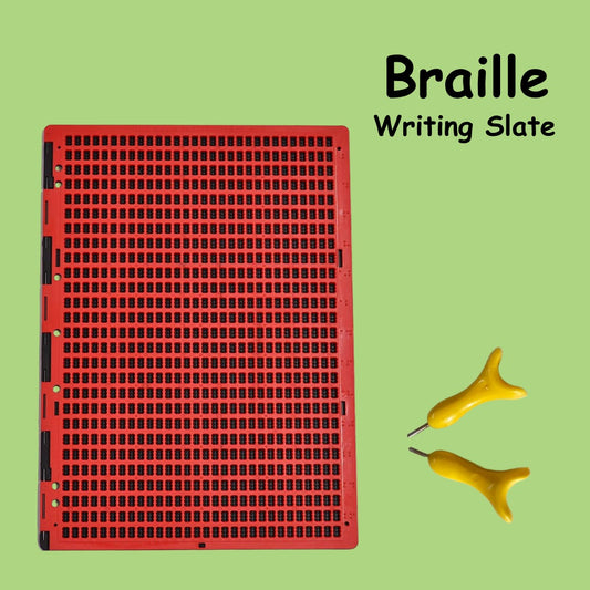 Braille Writing Slate with Stylus – 27 Lines x 30 Cells