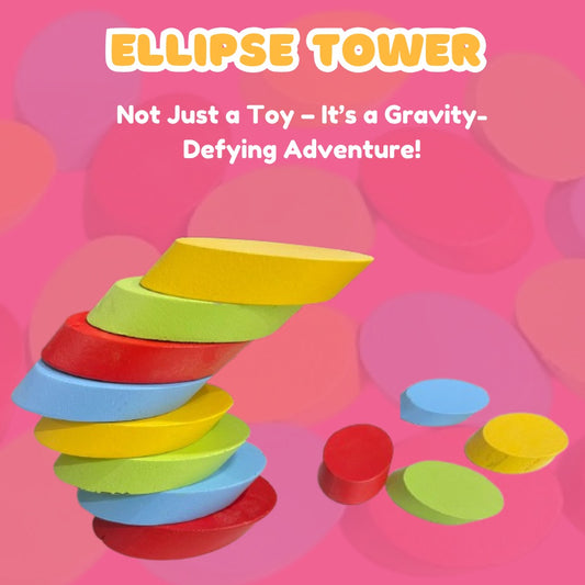 Ellipse Tower - A Gravity-Defying Stacking Toy