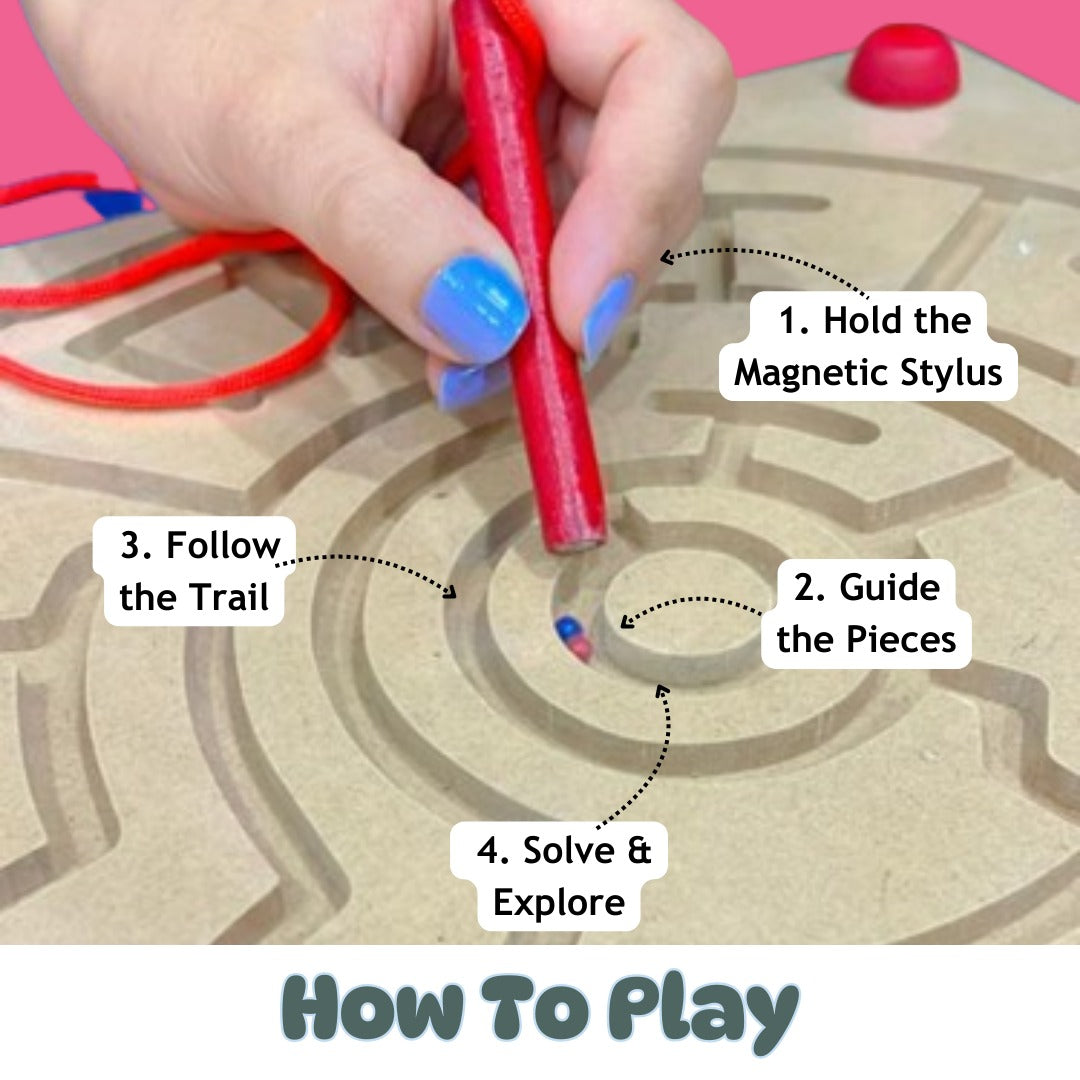 Magnetic Maze – Magnetic Pen Maze for Logical Thinking