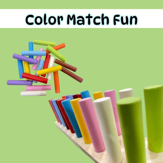 Color Match Fun – Color Matching & Sorting Peg Toy