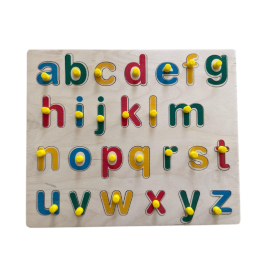 Mini Alphabets Puzzle - Montessori Wooden ABC Learning
