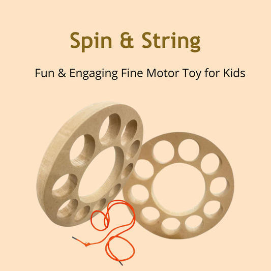 Spin & String - Wooden Threading Wheel