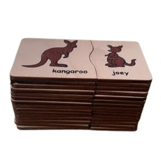 Tiny Paws & Parents - Animal & Bird Matching Puzzle
