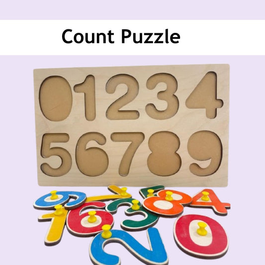 Count Puzzle –  Number Knob & Peg Puzzle