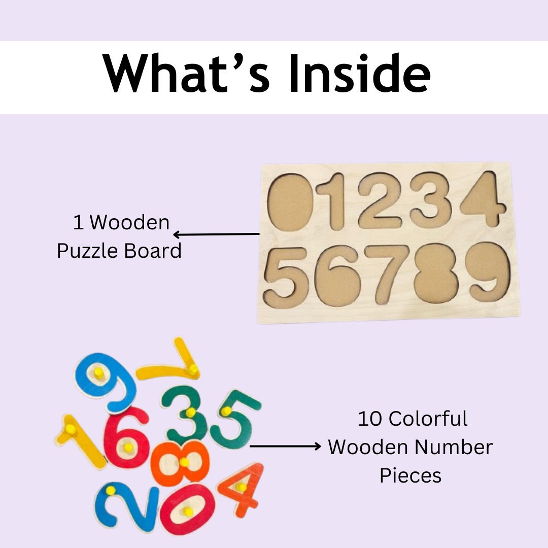 Count Puzzle –  Number Knob & Peg Puzzle