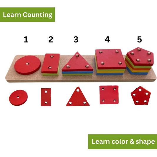 Sort & Learn  – Shape Sorting & Stacking Toy